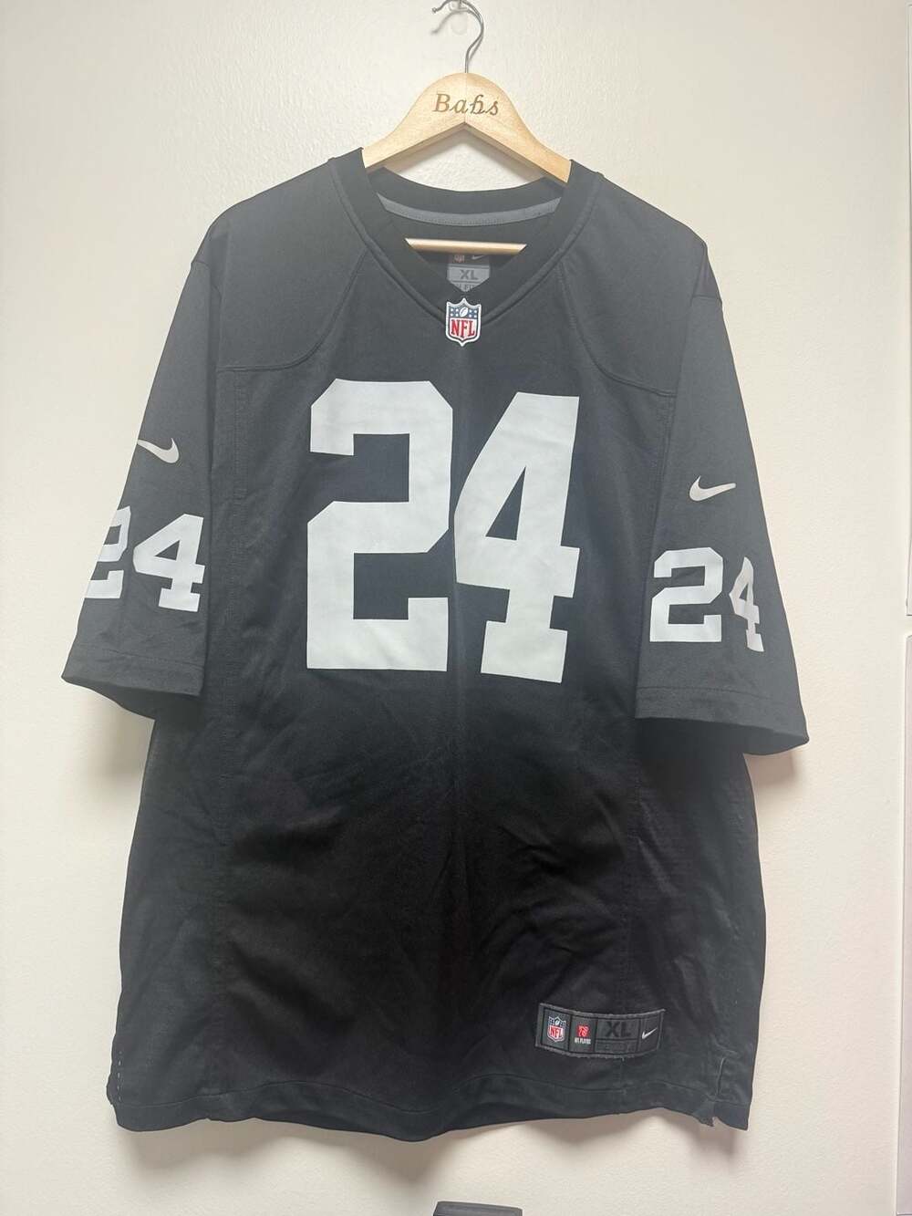 Nike Marshawn Lynch Oakland Raiders Size XL Black Football Jersey